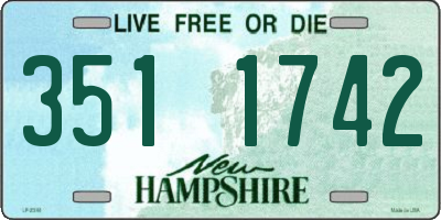 NH license plate 3511742