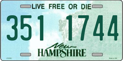 NH license plate 3511744