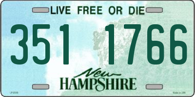 NH license plate 3511766