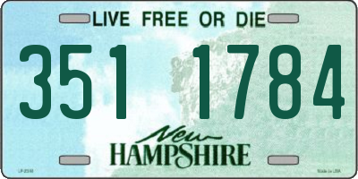 NH license plate 3511784