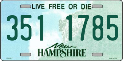 NH license plate 3511785