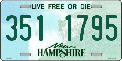 NH license plate 3511795