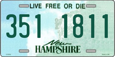 NH license plate 3511811