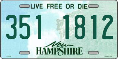 NH license plate 3511812