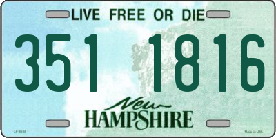NH license plate 3511816