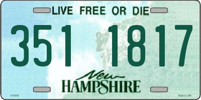NH license plate 3511817