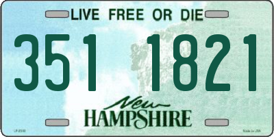 NH license plate 3511821