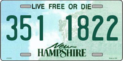 NH license plate 3511822
