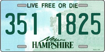 NH license plate 3511825