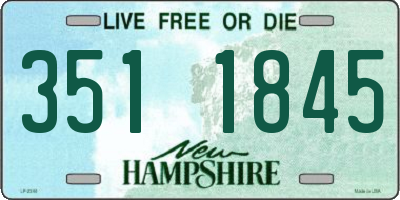 NH license plate 3511845