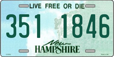 NH license plate 3511846