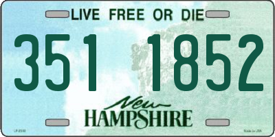 NH license plate 3511852