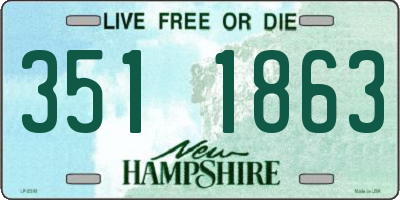 NH license plate 3511863