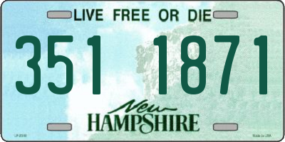 NH license plate 3511871