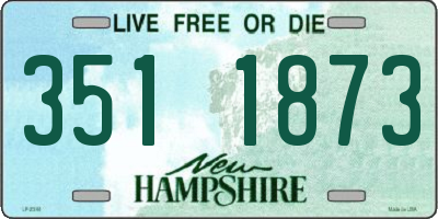 NH license plate 3511873