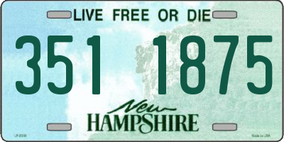 NH license plate 3511875