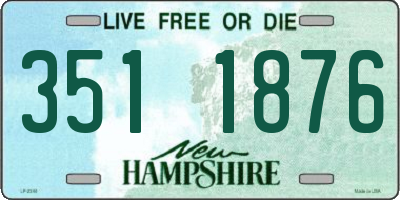 NH license plate 3511876