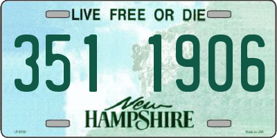 NH license plate 3511906