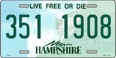 NH license plate 3511908