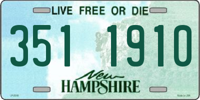 NH license plate 3511910