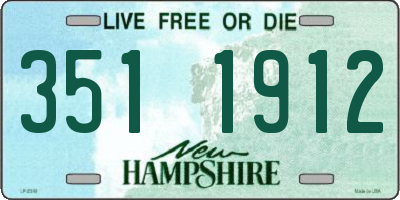 NH license plate 3511912