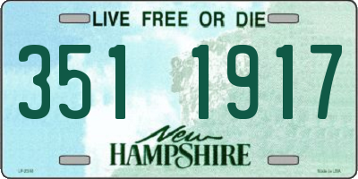 NH license plate 3511917