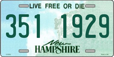 NH license plate 3511929