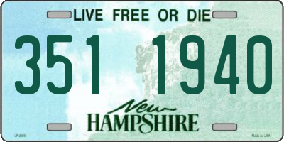 NH license plate 3511940