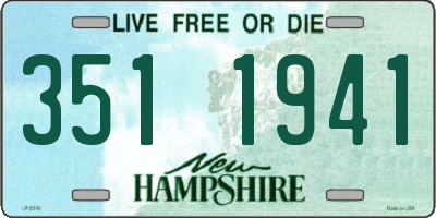 NH license plate 3511941
