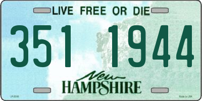 NH license plate 3511944