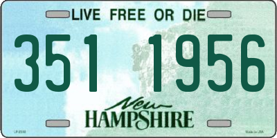 NH license plate 3511956