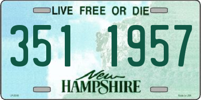 NH license plate 3511957