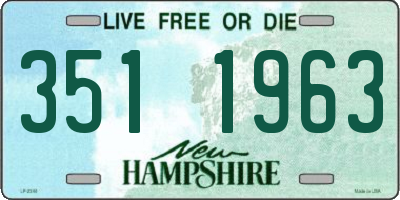 NH license plate 3511963
