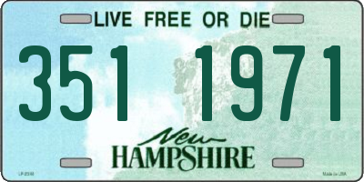 NH license plate 3511971