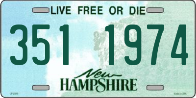 NH license plate 3511974