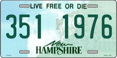 NH license plate 3511976
