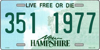NH license plate 3511977