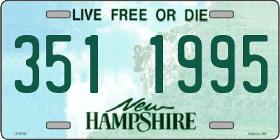 NH license plate 3511995