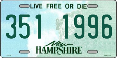 NH license plate 3511996