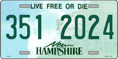 NH license plate 3512024