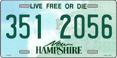 NH license plate 3512056