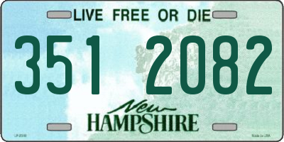 NH license plate 3512082