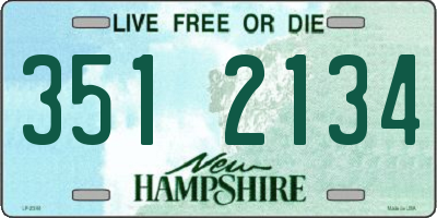 NH license plate 3512134