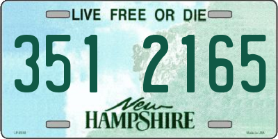 NH license plate 3512165