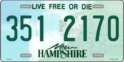 NH license plate 3512170