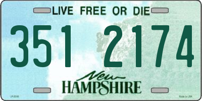 NH license plate 3512174