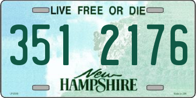 NH license plate 3512176