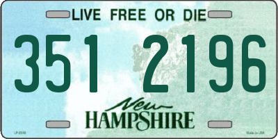 NH license plate 3512196