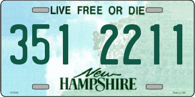 NH license plate 3512211
