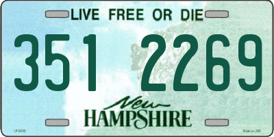 NH license plate 3512269